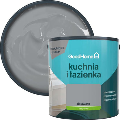GoodHome Delaware pletresistent maling til køkken og badeværelse 2,5 l