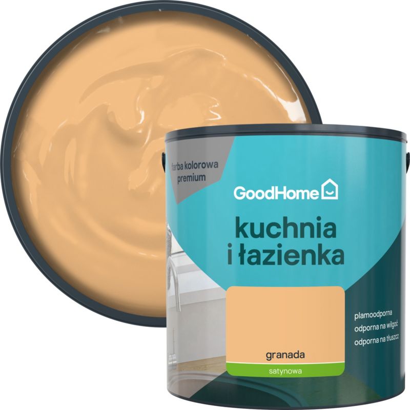 GoodHome pletbestandig maling til køkken og badeværelse Granada 2,5 l