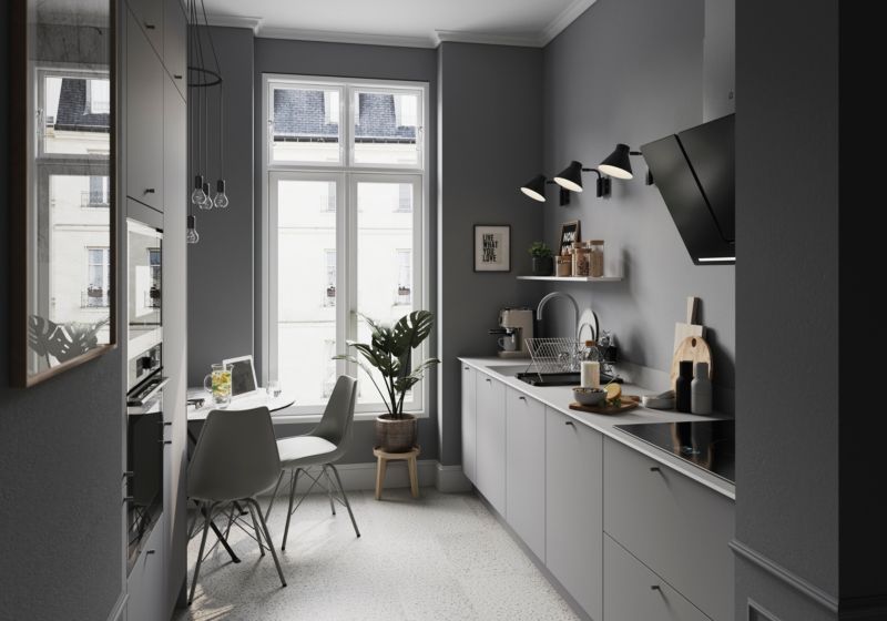 GoodHome plamemodstandsdygtig maling til køkken og badeværelse Hamilton 2,5 l