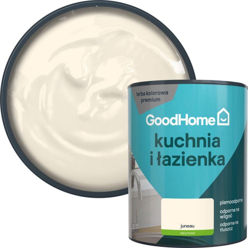 GoodHome Juneau pletresistent maling til køkken og badeværelse 1 l