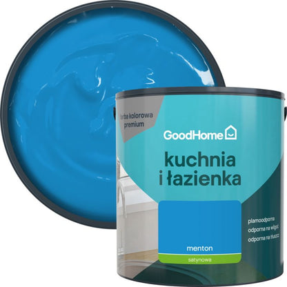 GoodHome Menton pletresistent maling til køkken og badeværelse 2,5 l