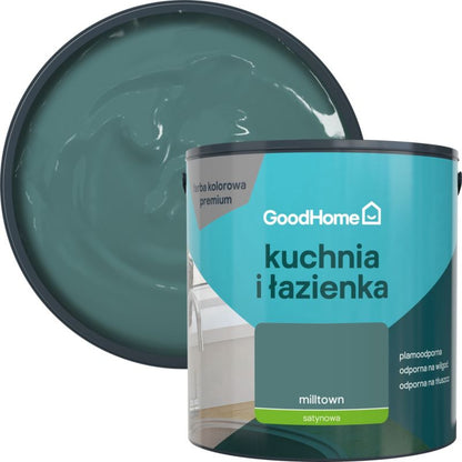 GoodHome plamemaling til køkken og badeværelse Milltown 2,5 l