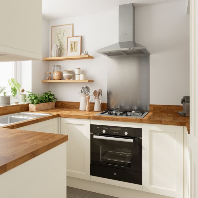 GoodHome North Pole plamemodstandsdygtig maling til køkken og badeværelse 1 l