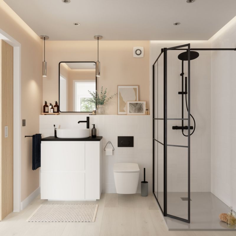 GoodHome Santa Fe pletbestandig maling til køkken og badeværelse 1 l