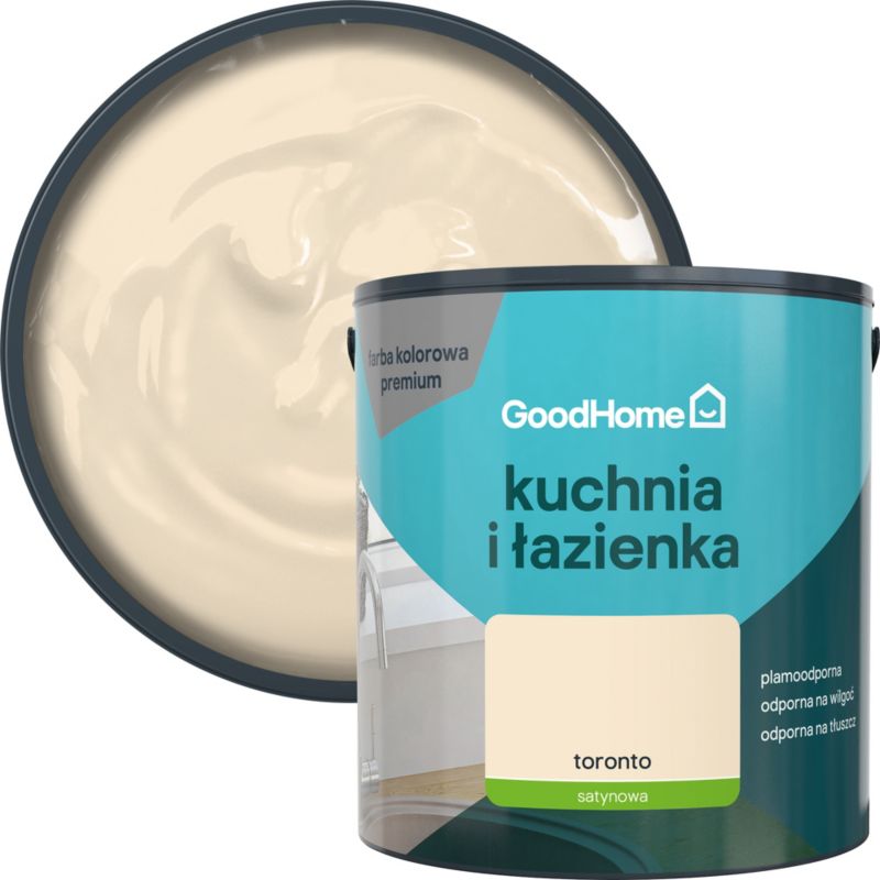 GoodHome pletresistent maling til køkken og badeværelse Toronto 2,5 l