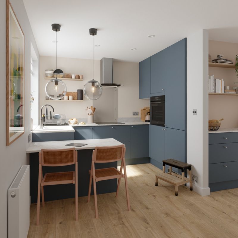 GoodHome Valdez pletbestandig maling til køkken og badeværelse 1 l