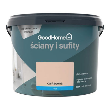 GoodHome Premium pletbestandig maling til vægge og lofter Cartagena 2,5 l