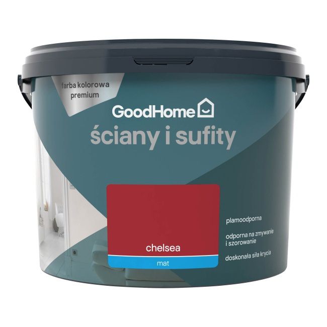 GoodHome Premium pletresistent maling til vægge og lofter Chelsea 2,5 l