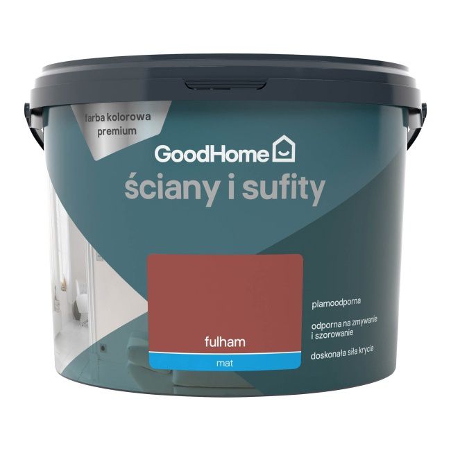 GoodHome Premium pletresistent maling til vægge og lofter Fulham 2,5 l