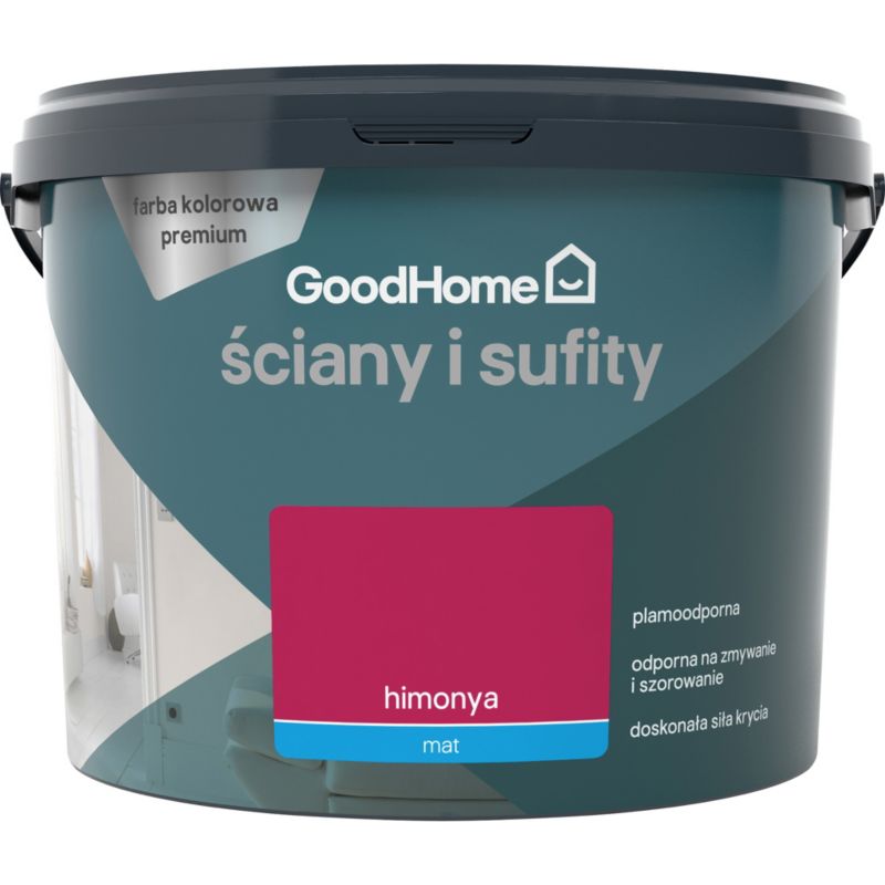 GoodHome Premium pletresistent maling til vægge og lofter Himonya 2,5 l