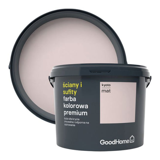 GoodHome Premium pletbestandig maling til vægge og lofter Kyoto 2,5 l
