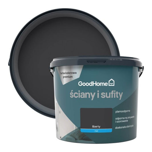 GoodHome Premium pletresistent maling til vægge og lofter liberty 5 l