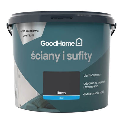 GoodHome Premium pletresistent maling til vægge og lofter liberty 5 l