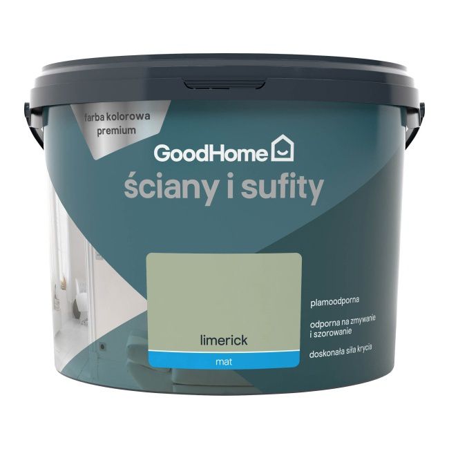 GoodHome Premium pletbestandig maling til vægge og lofter Limerick 2,5 l