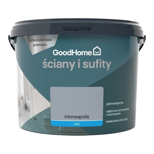 GoodHome Premium pletresistent maling til vægge og lofter Minneapolis 2,5 l