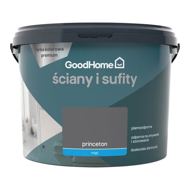 GoodHome Premium pletresistent maling til vægge og lofter Princeton 2,5 l