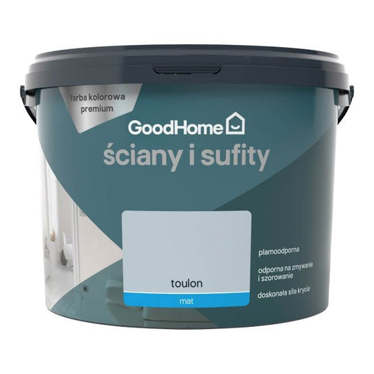 GoodHome Premium pletbestandig maling til vægge og lofter Toulon 2,5 l