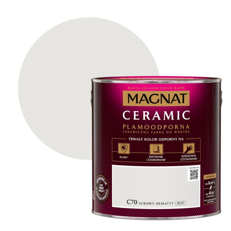 Magnat Ceramic plamafast maling C70 rå hematit 2,5 l
