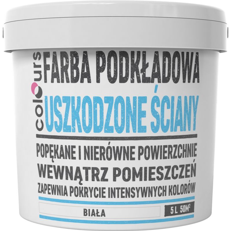 Grundmaling Colours til beskadigede vægge 5 l