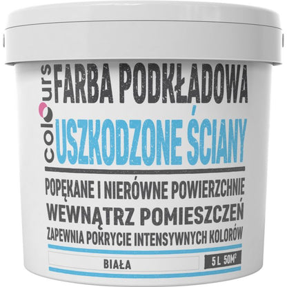 Grundmaling Colours til beskadigede vægge 5 l