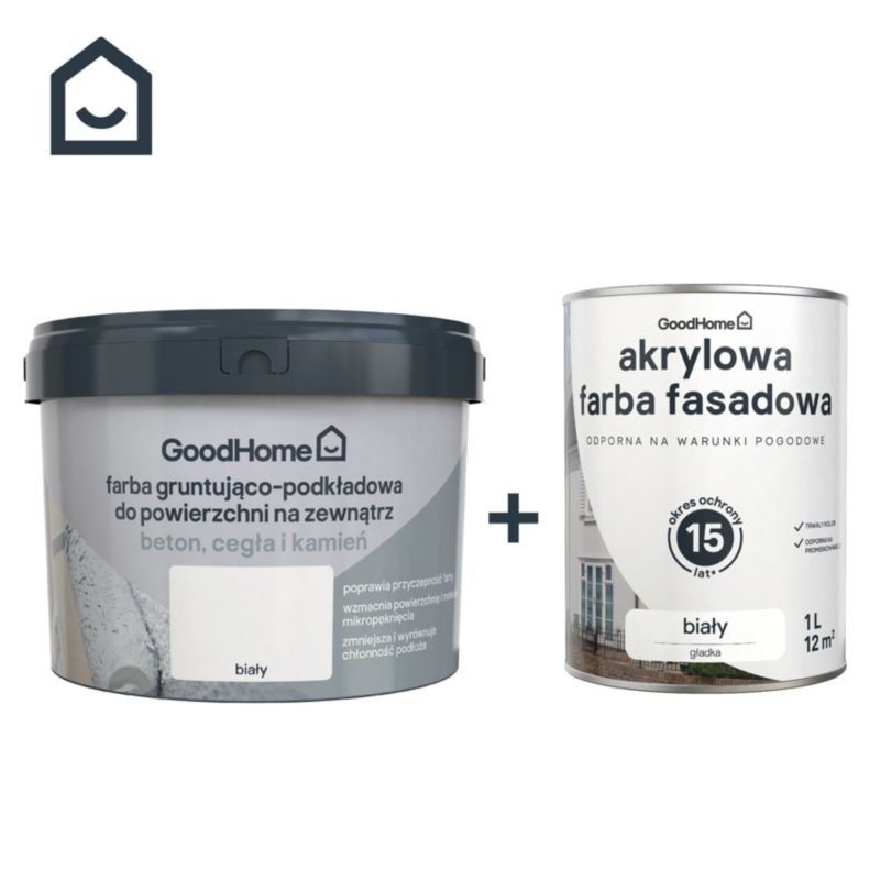 GoodHome udendørs grundmaling 2,5 l