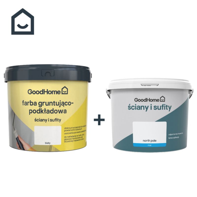 GoodHome Grundmaling til vægge og lofter 5 l