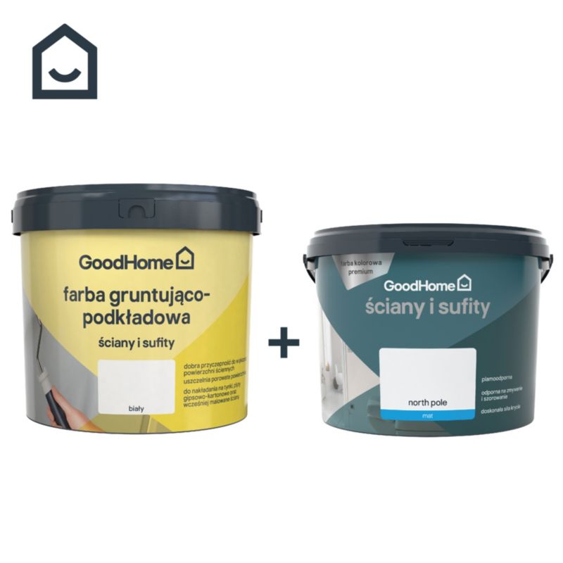 GoodHome Grundmaling til vægge og lofter 5 l