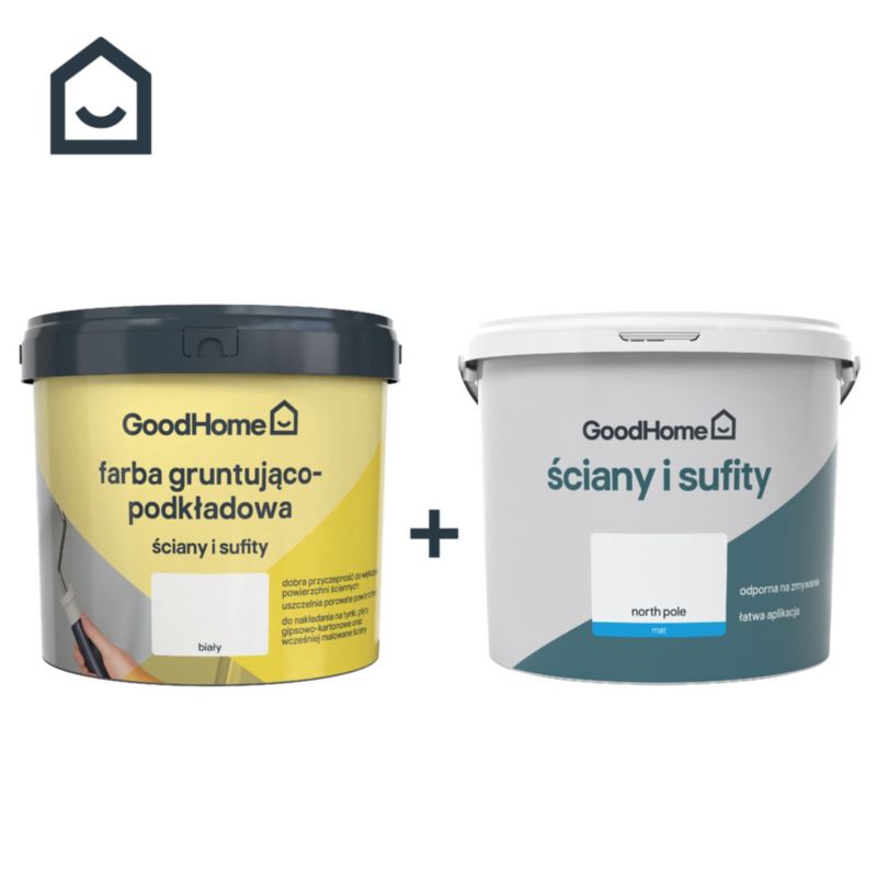 GoodHome Grundmaling til vægge og lofter 5 l