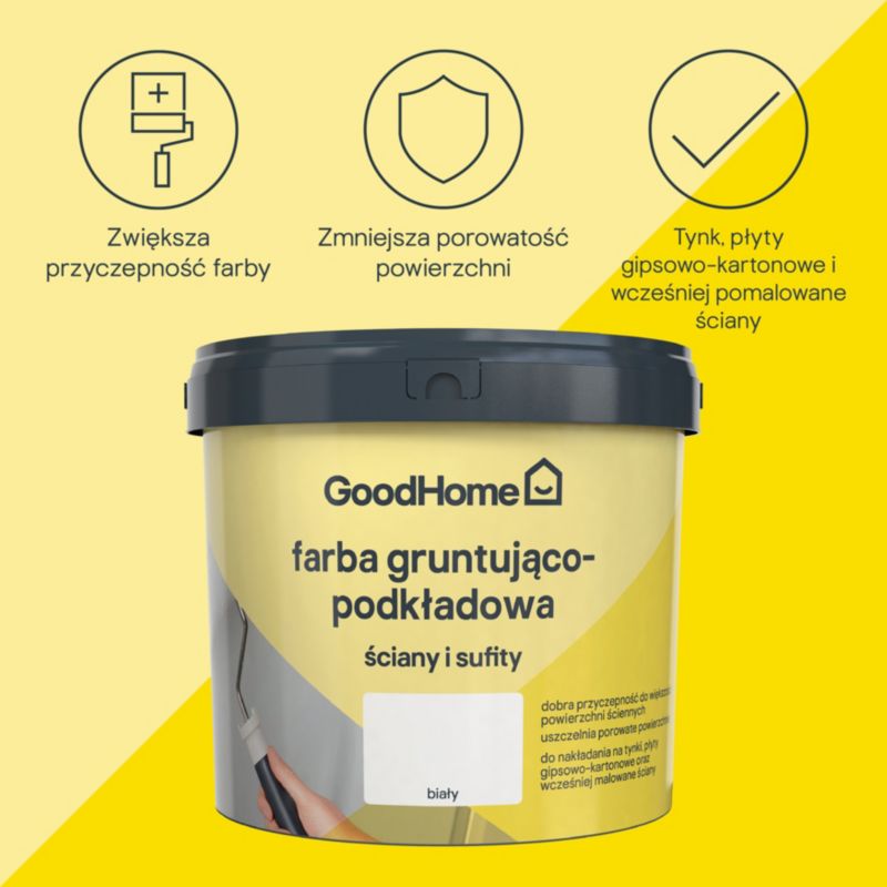 GoodHome Grundmaling til vægge og lofter 5 l