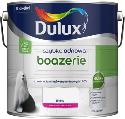 Dulux Szybka Odnowa hvid renoveringsmaling til boiserie 2,5 l