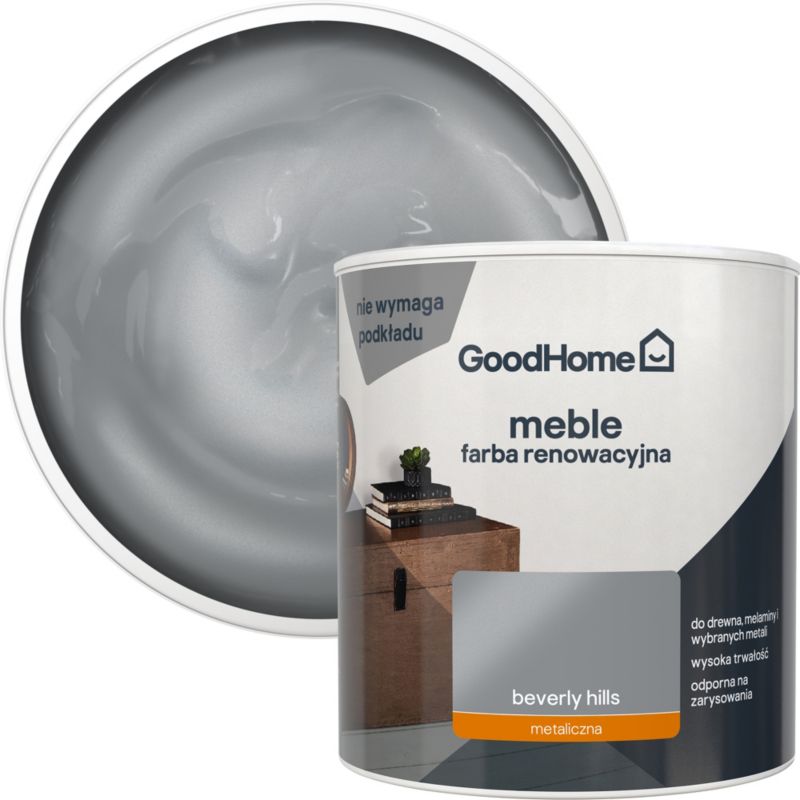 GoodHome Reno Beverly Hills metallic renoveringsmaling til møbler 0,5 l