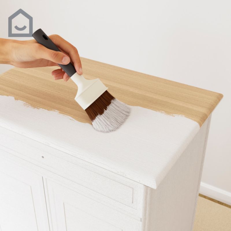 GoodHome Reno renoveringsmaling til møbler hvid satin 125 ml