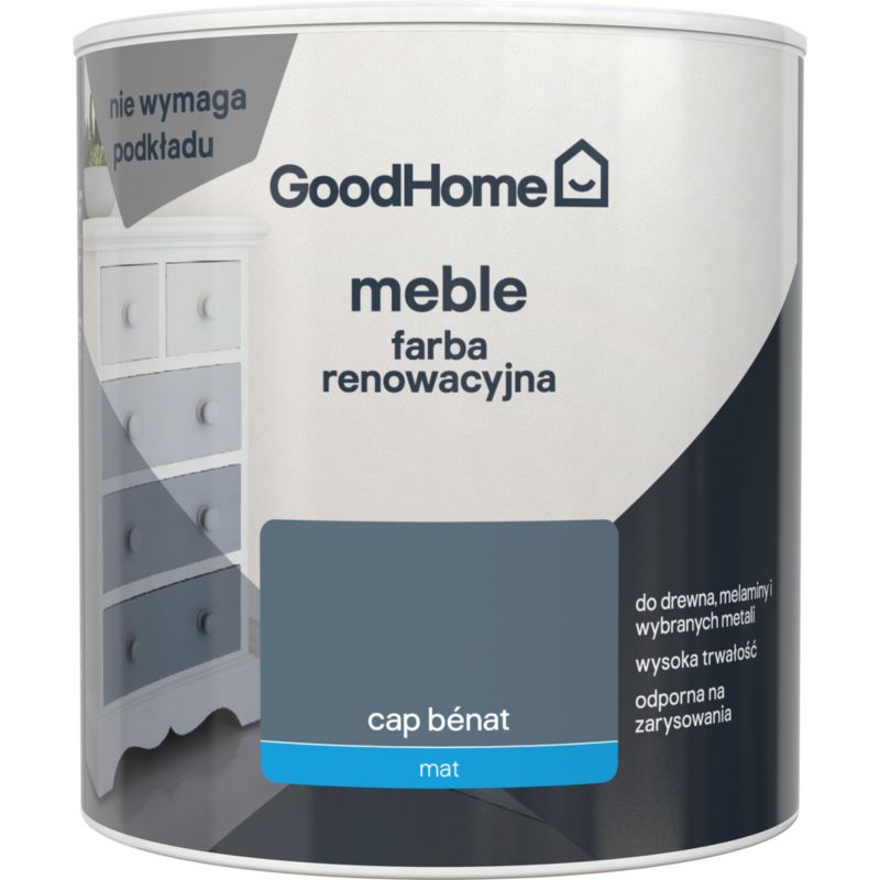 GoodHome Reno cap benat mat møbelrenoveringsmaling 0,5 l