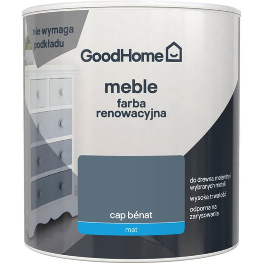 GoodHome Reno cap benat mat møbelrenoveringsmaling 0,5 l