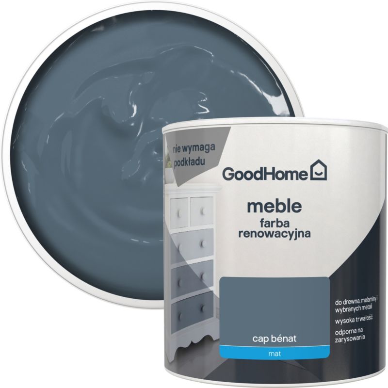 GoodHome Reno cap benat mat møbelrenoveringsmaling 0,5 l