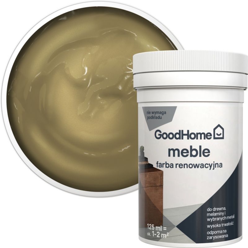 GoodHome Reno coachella satin renoveringsmaling til møbler 125 ml
