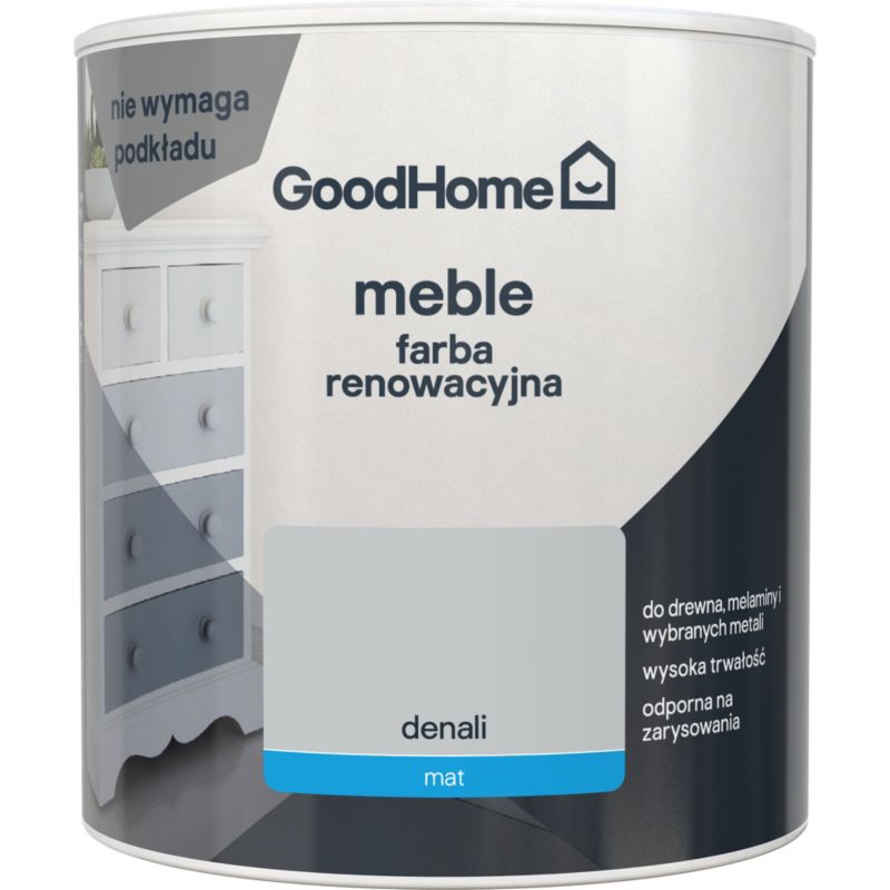 GoodHome Reno Denali mat møbelrenoveringsmaling 0,5 l