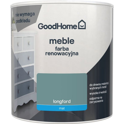 GoodHome Reno Longford mat møbelrenoveringsmaling 0,5 l