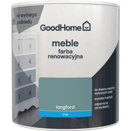 GoodHome Reno Longford mat møbelrenoveringsmaling 0,5 l