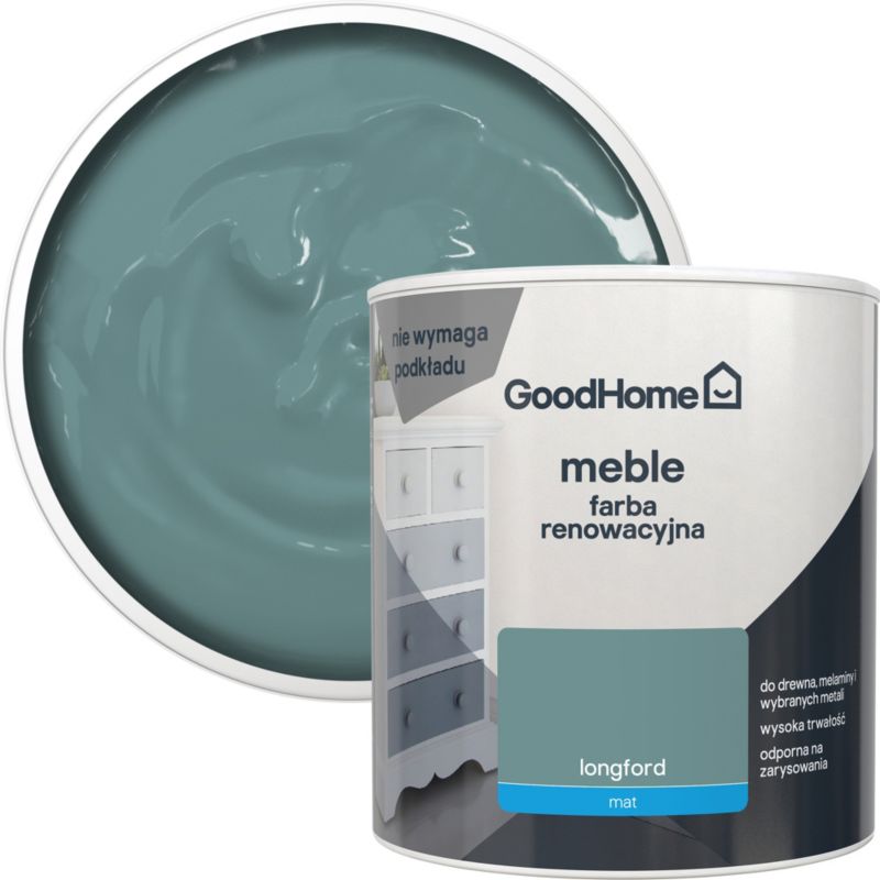 GoodHome Reno Longford mat møbelrenoveringsmaling 0,5 l