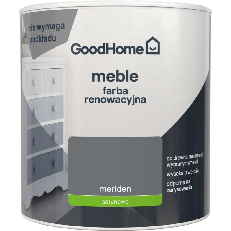 GoodHome Reno Meriden satin renoveringsmaling til møbler 0,5 l