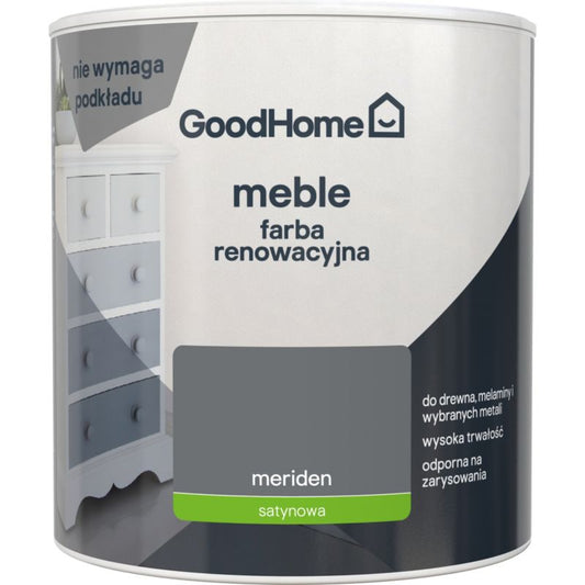 GoodHome Reno Meriden satin renoveringsmaling til møbler 0,5 l