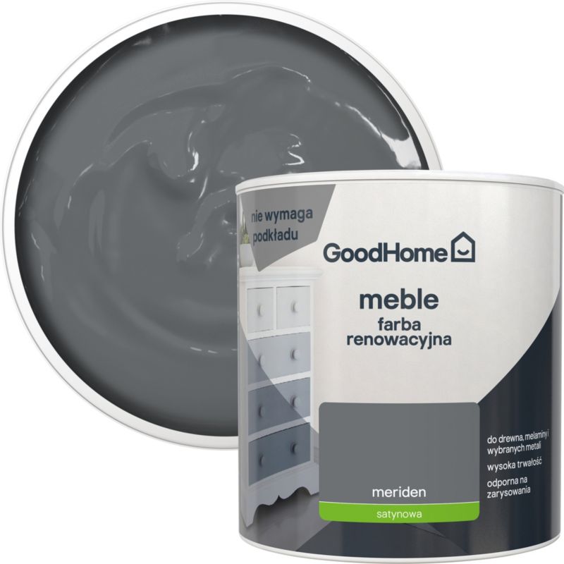 GoodHome Reno Meriden satin renoveringsmaling til møbler 0,5 l