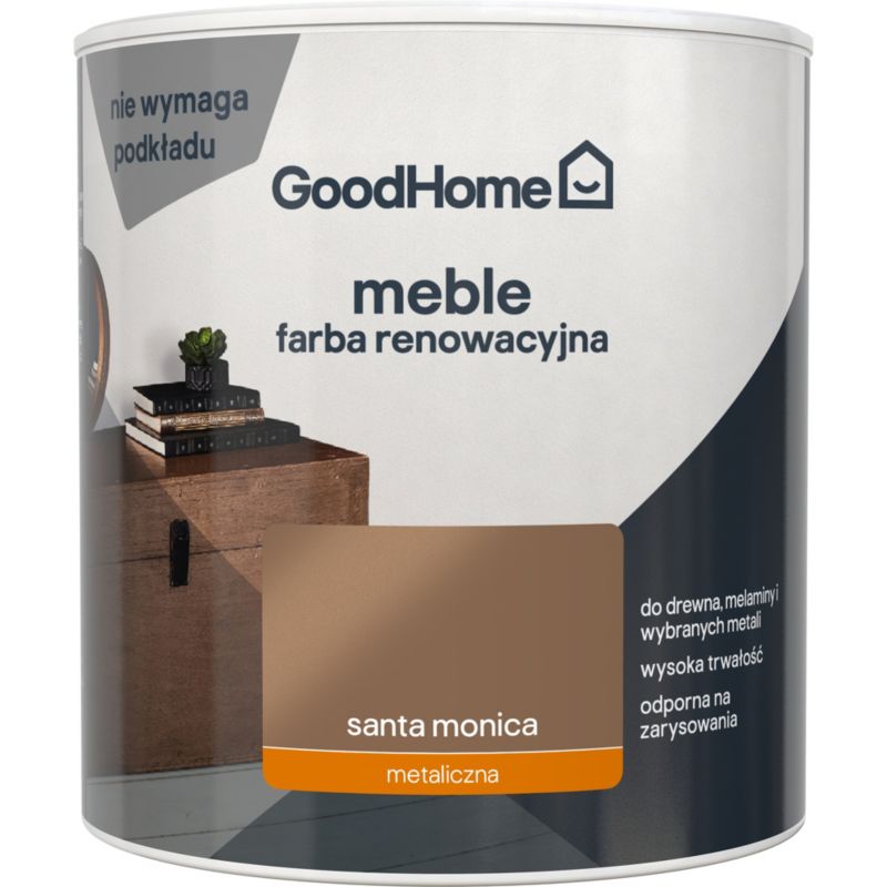 GoodHome Reno Santa Mon metallic renoveringsmaling til møbler 0,5 l