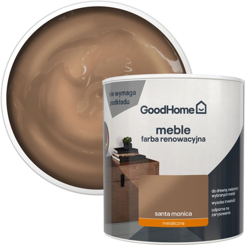 GoodHome Reno Santa Mon metallic renoveringsmaling til møbler 0,5 l