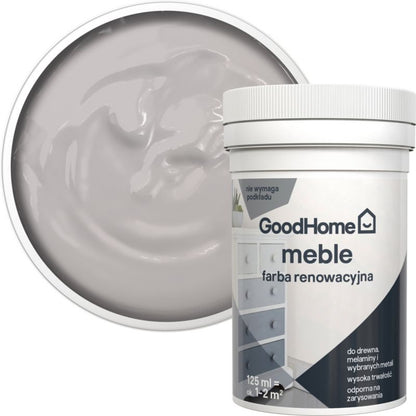 GoodHome Reno mat hvid møbelrenoveringsmaling 125 ml