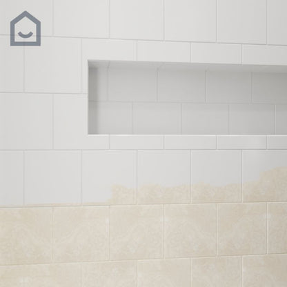 GoodHome Reno renoveringsmaling til fliser mat hvid 0,75 l