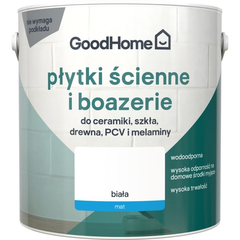 GoodHome Reno renoveringsmaling til fliser hvid mat 2 l