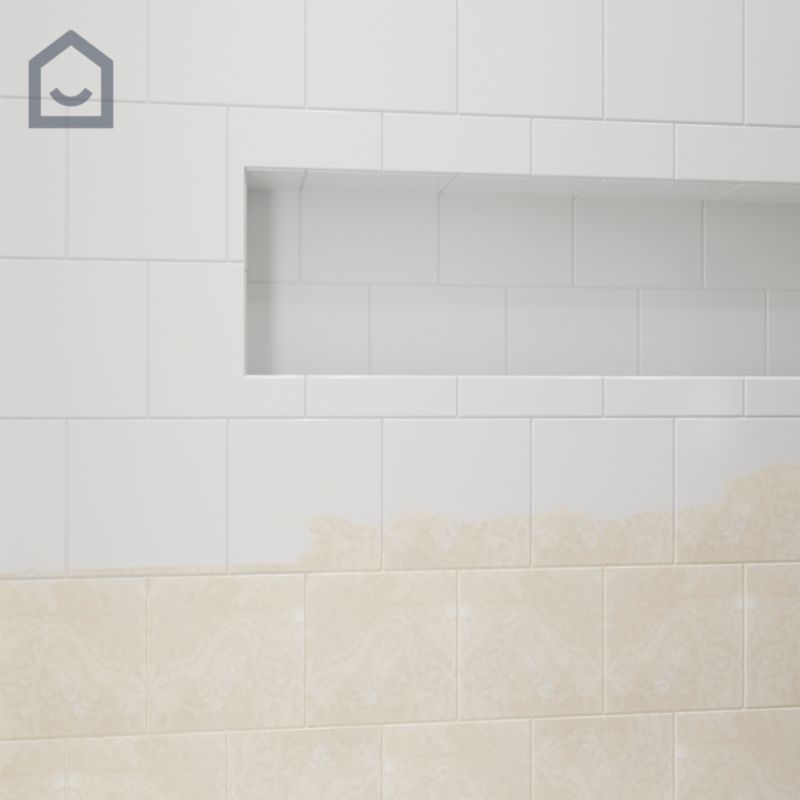 GoodHome Reno renoveringsmaling til fliser hvid mat 2 l