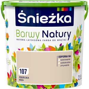 Snežka Barwy Natury indendørs maling engelsk rose 2,5 l